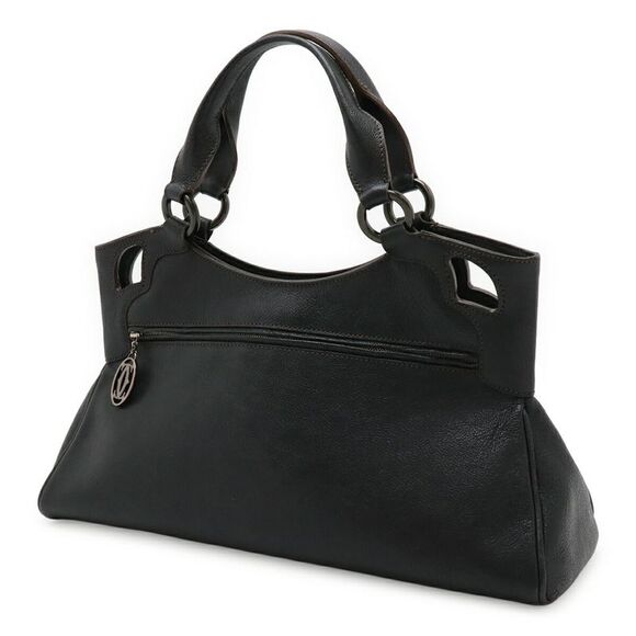Cartier Marcello Leather Handbag Black